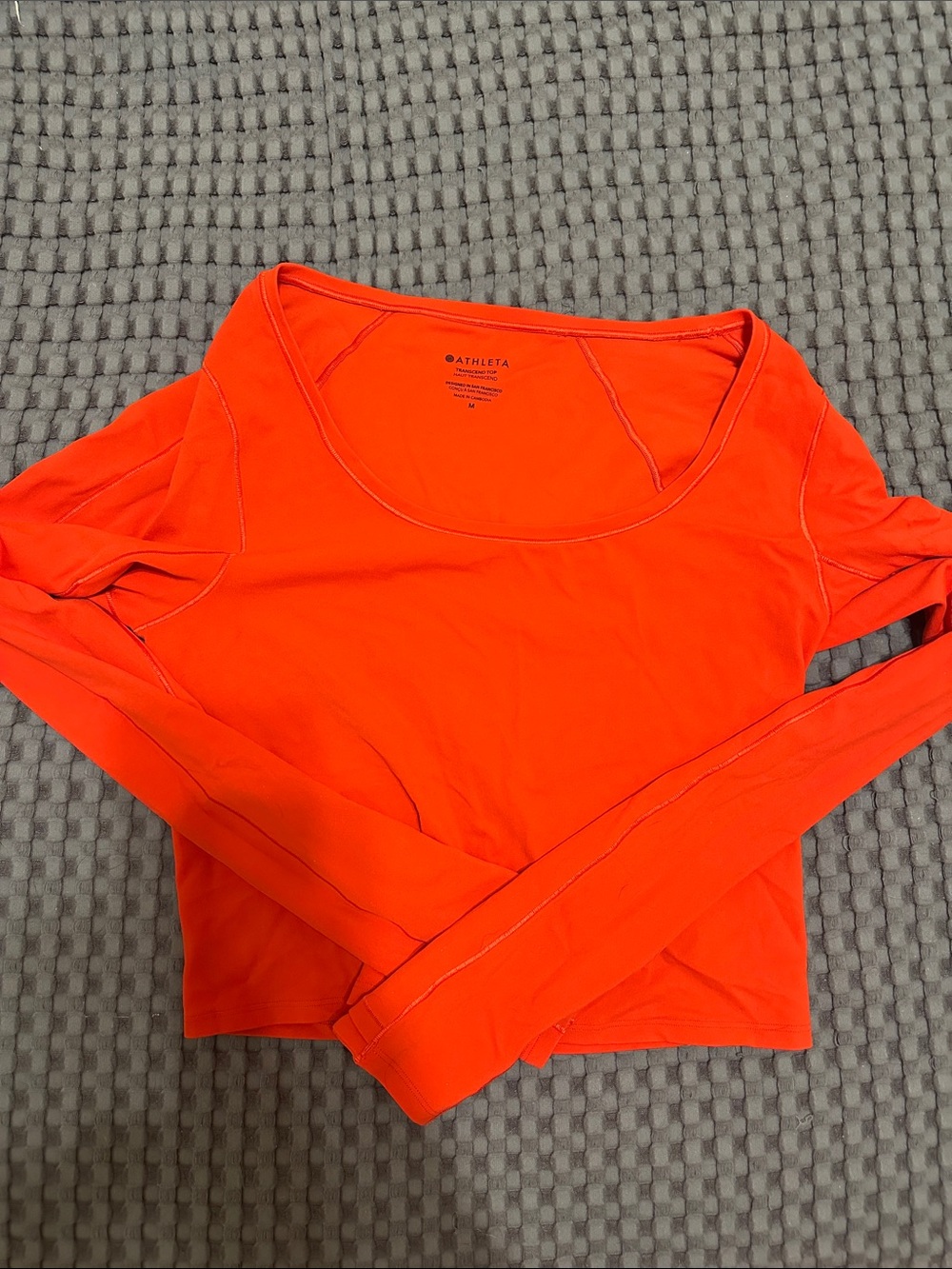 Athleta Red Transcend Top